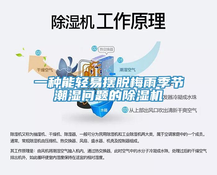 一种能轻易摆脱梅雨季节潮湿问题的除湿机