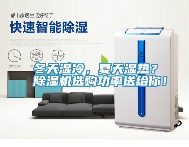 冬天湿冷，夏天湿热？除湿机选购功率送给你！