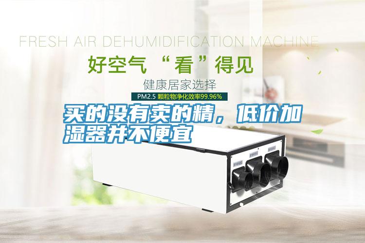 買的沒有賣的精，低價(jià)加濕器并不便宜