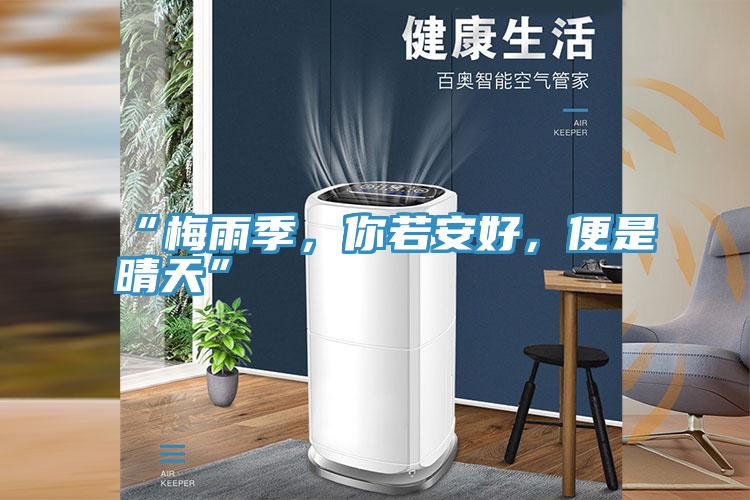 “梅雨季，你若安好，便是晴天”
