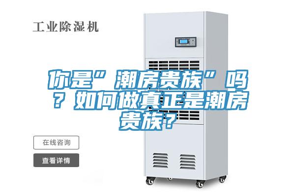 你是”潮房贵族”吗？如何做真正是潮房贵族？