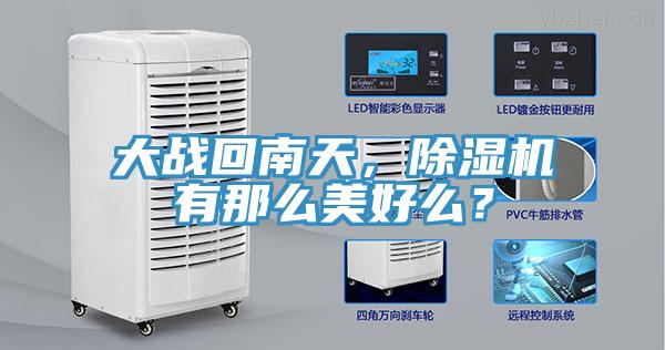 大战回南天，除湿机有那么美好么？