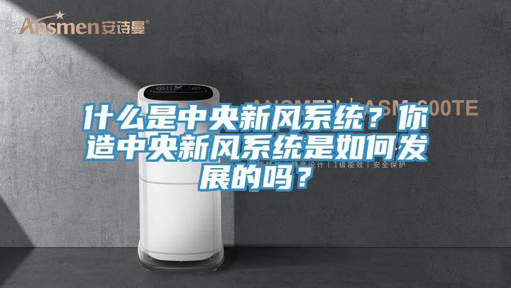 什么是中央新风系统？你造中央新风系统是如何发展的吗？