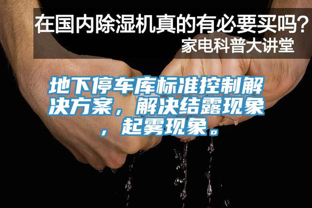 地下停车库标准控制解决方案，解决结露现象，起雾现象。