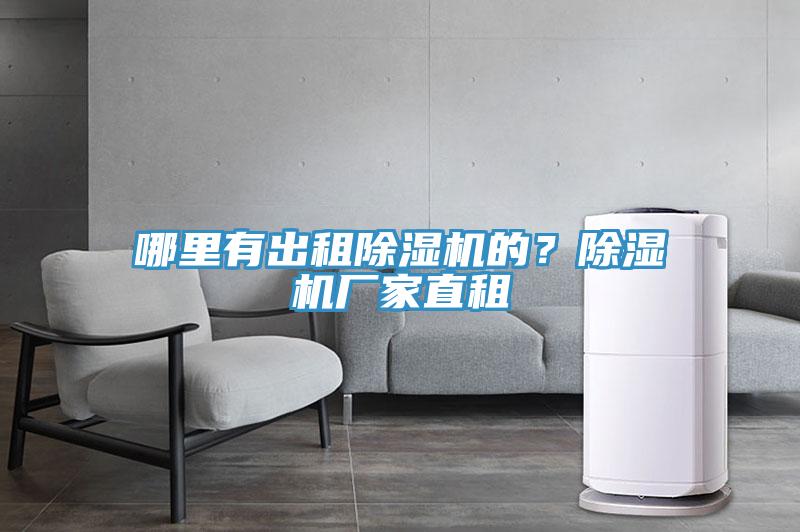 哪里有出租除湿机的？除湿机厂家直租