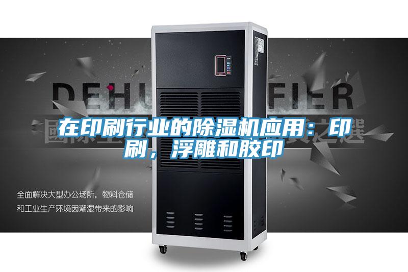 在印刷行业的除湿机应用：印刷，浮雕和胶印