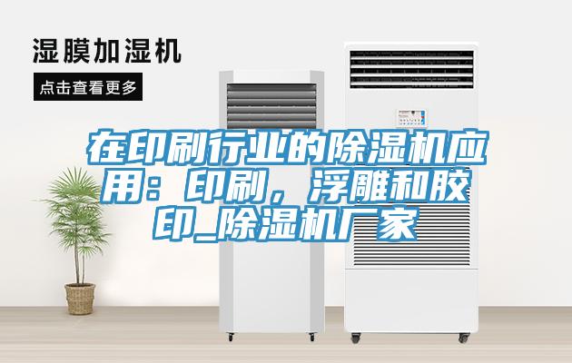在印刷行業(yè)的除濕機(jī)應(yīng)用：印刷，浮雕和膠印_除濕機(jī)廠家
