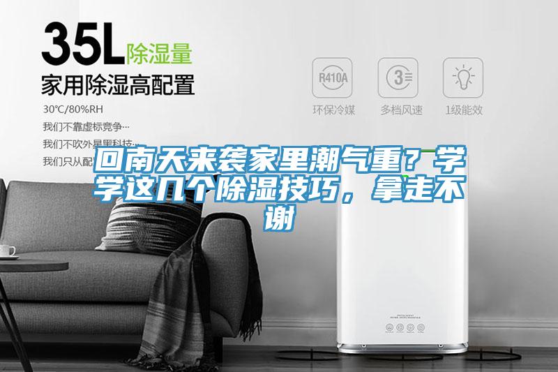 回南天来袭家里潮气重？学学这几个除湿技巧，拿走不谢