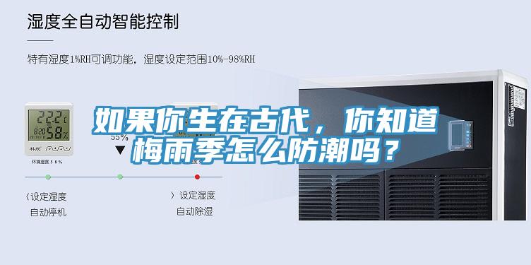 如果你生在古代，你知道梅雨季怎么防潮嗎？