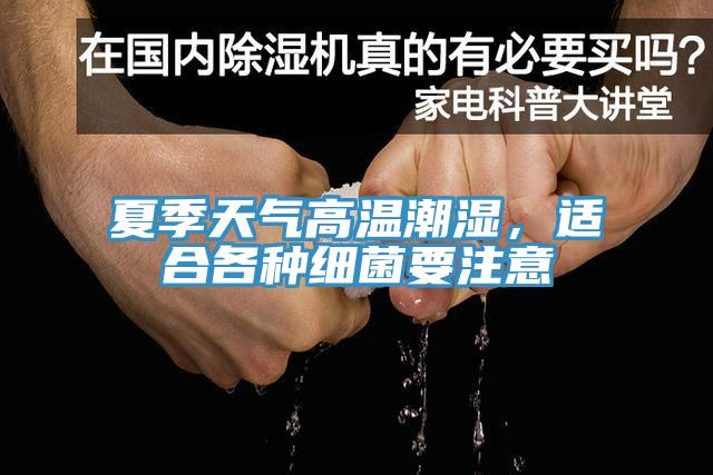 夏季天气高温潮湿，适合各种细菌要注意
