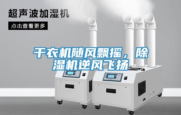 干衣機隨風(fēng)飄搖，除濕機逆風(fēng)飛揚