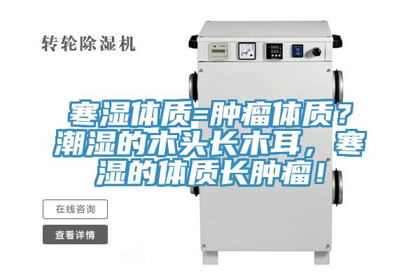 寒濕體質(zhì)=腫瘤體質(zhì)？潮濕的木頭長(zhǎng)木耳，寒濕的體質(zhì)長(zhǎng)腫瘤！