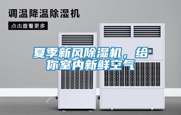夏季新风除湿机，给你室内新鲜空气