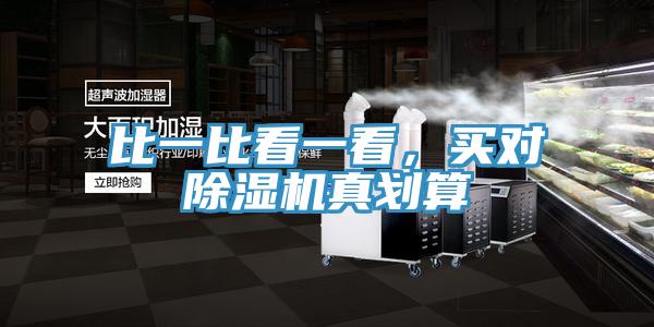 比一比看一看，買對除濕機真劃算
