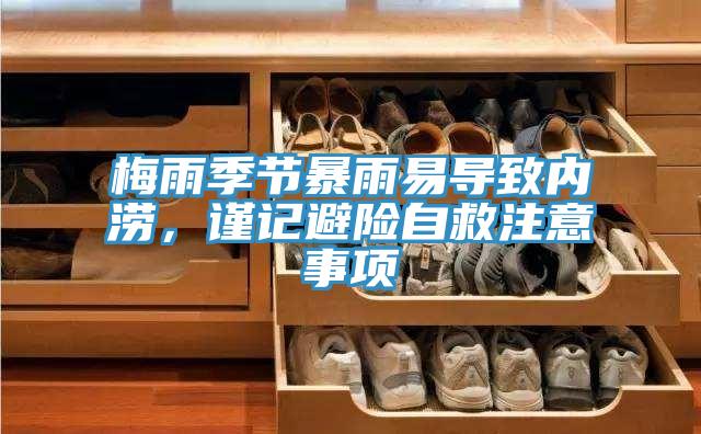 梅雨季節(jié)暴雨易導(dǎo)致內(nèi)澇，謹(jǐn)記避險(xiǎn)自救注意事項(xiàng)