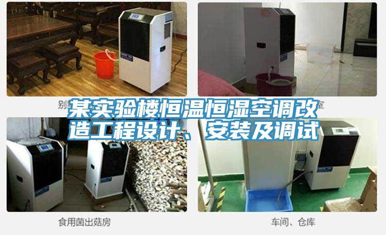 某實(shí)驗(yàn)樓恒溫恒濕空調(diào)改造工程設(shè)計(jì)、安裝及調(diào)試