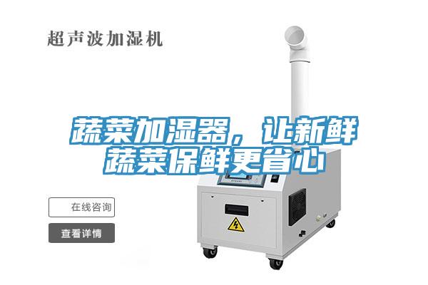 蔬菜加濕器，讓新鮮蔬菜保鮮更省心