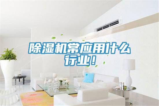 除濕機(jī)常應(yīng)用什么行業(yè)！