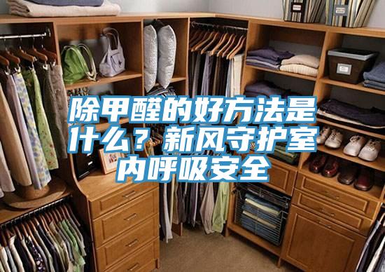 除甲醛的好方法是什么？新風守護室內(nèi)呼吸安全