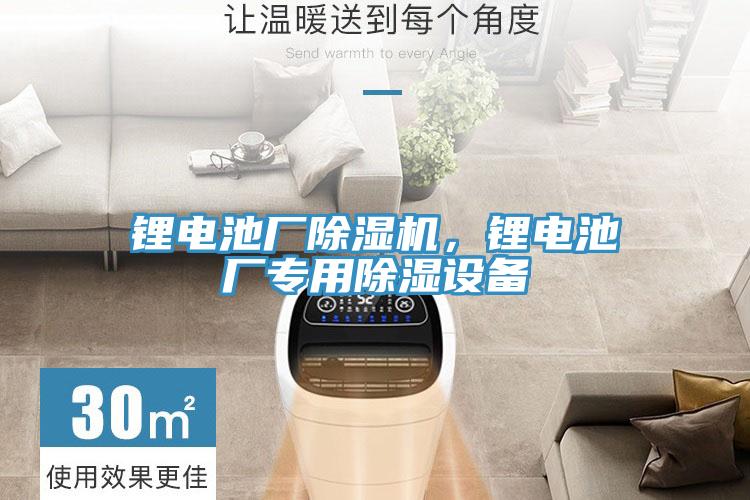 鋰電池廠除濕機，鋰電池廠專用除濕設(shè)備