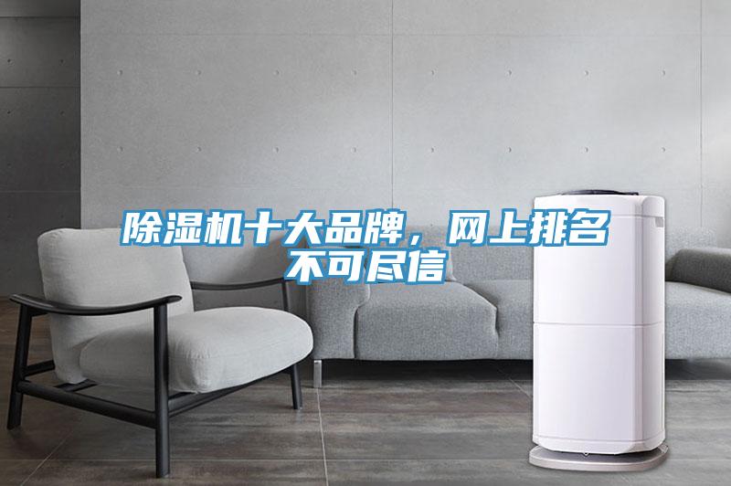 除濕機十大品牌，網(wǎng)上排名不可盡信