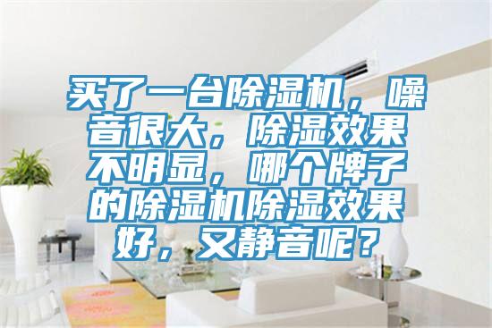 買了一臺(tái)除濕機(jī)，噪音很大，除濕效果不明顯，哪個(gè)牌子的除濕機(jī)除濕效果好，又靜音呢？