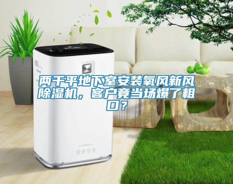 兩千平地下室安裝氧風(fēng)新風(fēng)除濕機(jī)，客戶(hù)竟當(dāng)場(chǎng)爆了粗口？