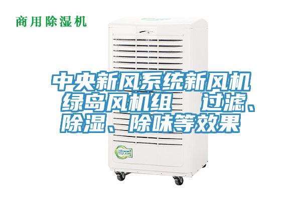 中央新風(fēng)系統(tǒng)新風(fēng)機(jī) 綠島風(fēng)機(jī)組  過濾、除濕、除味等效果