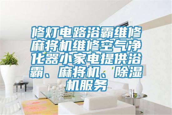 修燈電路浴霸維修麻將機維修空氣凈化器小家電提供浴霸、麻將機、除濕機服務