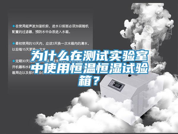 為什么在測試實驗室中使用恒溫恒濕試驗箱？