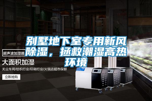 別墅地下室專用新風(fēng)除濕，拯救潮濕高熱環(huán)境