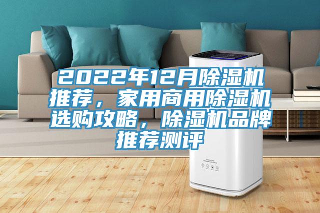 2022年12月除濕機推薦，家用商用除濕機選購攻略，除濕機品牌推薦測評