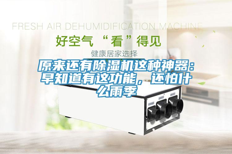 原來還有除濕機這種神器：早知道有這功能，還怕什么雨季