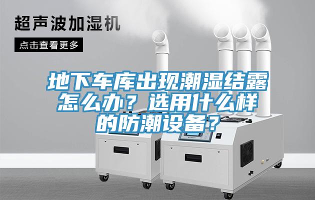 地下车库出现潮湿结露怎么办？选用什么样的防潮设备？