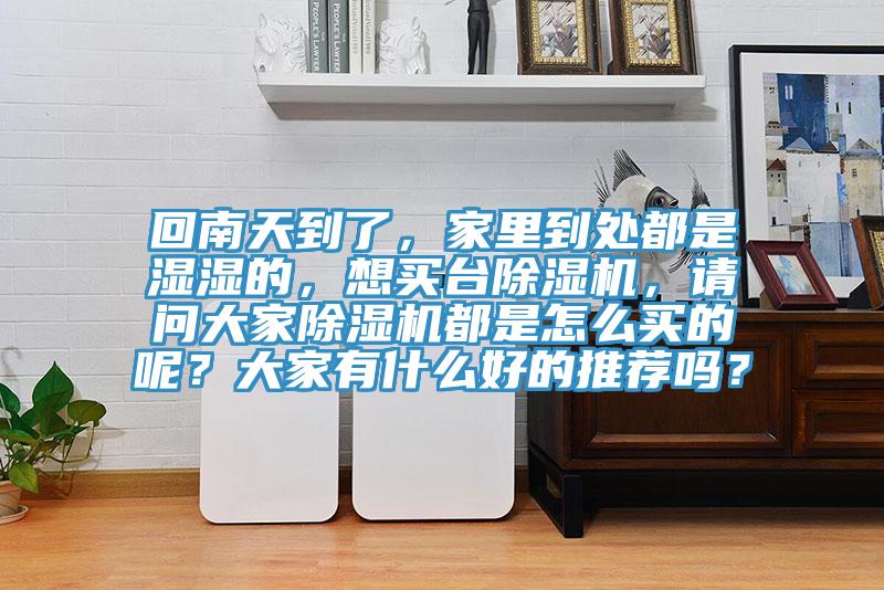 回南天到了，家里到處都是濕濕的，想買臺除濕機(jī)，請問大家除濕機(jī)都是怎么買的呢？大家有什么好的推薦嗎？
