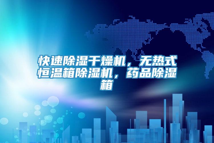 快速除湿干燥机，无热式恒温箱除湿机，药品除湿箱