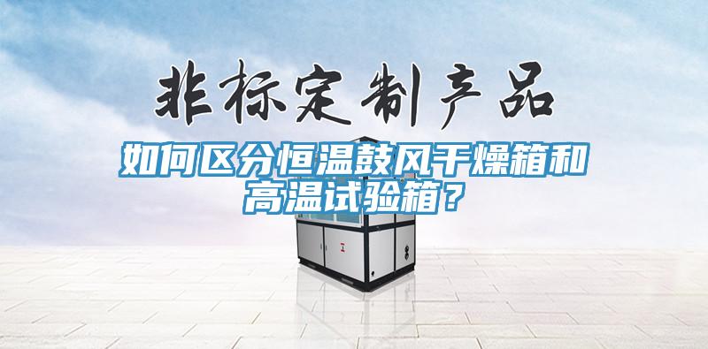 如何区分恒温鼓风干燥箱和高温试验箱？