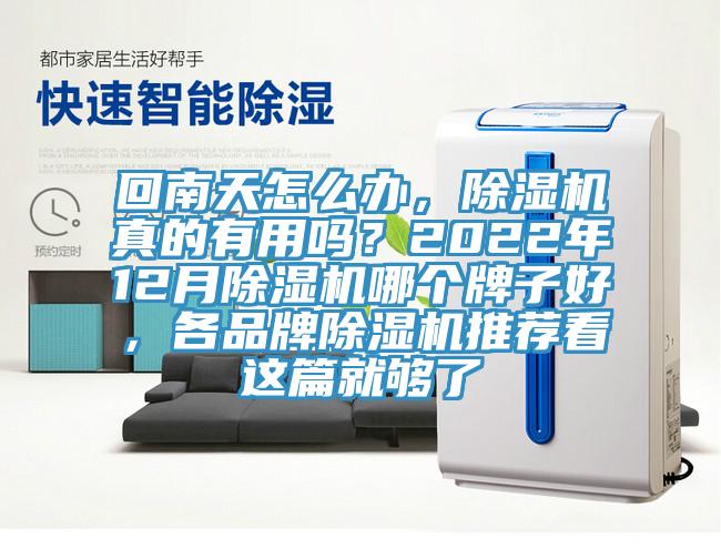 回南天怎么办，除湿机真的有用吗？2022年12月除湿机哪个牌子好，各品牌除湿机推荐看这篇就够了