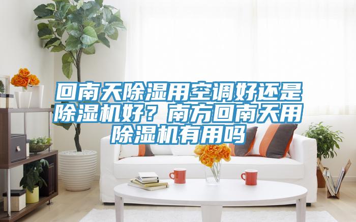 回南天除濕用空調(diào)好還是除濕機(jī)好？南方回南天用除濕機(jī)有用嗎