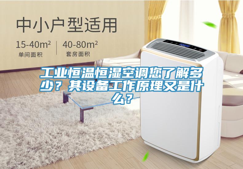 工业恒温恒湿空调您了解多少？其设备工作原理又是什么？