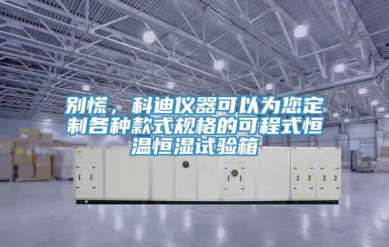 別慌，科迪儀器可以為您定制各種款式規(guī)格的可程式恒溫恒濕試驗箱