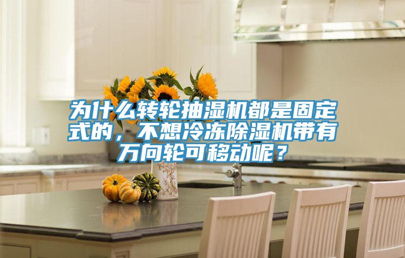 為什么轉(zhuǎn)輪抽濕機(jī)都是固定式的，不想冷凍除濕機(jī)帶有萬向輪可移動(dòng)呢？