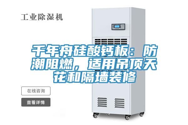 千年舟硅酸鈣板：防潮阻燃，適用吊頂天花和隔墻裝修