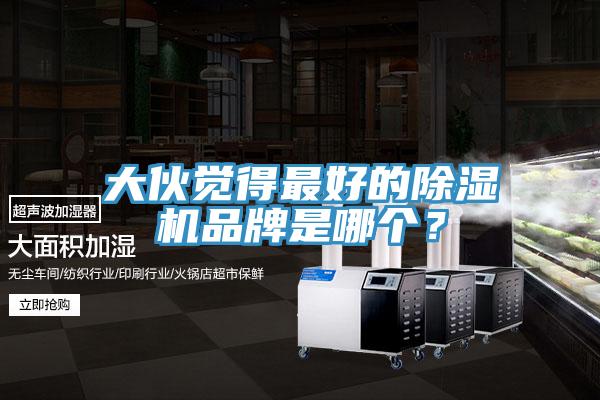 大伙觉得最好的除湿机品牌是哪个？