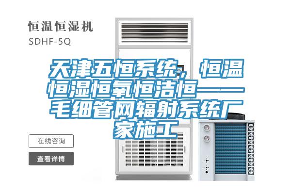 天津五恒系统，恒温恒湿恒氧恒洁恒——毛细管网辐射系统厂家施工