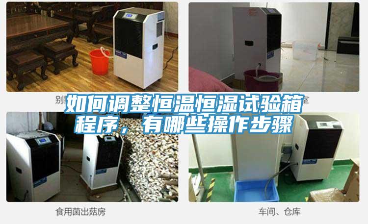 如何调整恒温恒湿试验箱程序，有哪些操作步骤