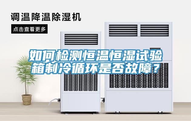 如何检测恒温恒湿试验箱制冷循环是否故障？