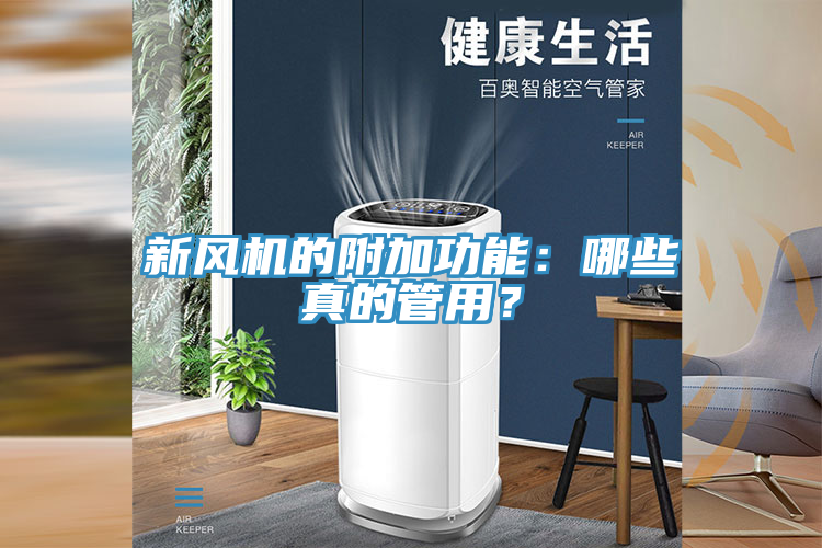 新风机的附加功能：哪些真的管用？