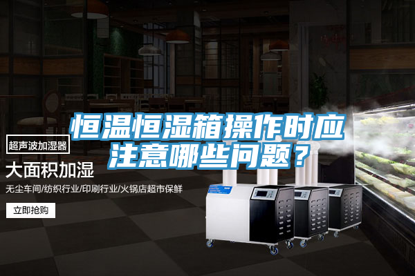 恒温恒湿箱操作时应注意哪些问题？