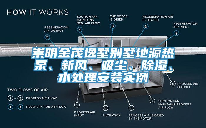 崇明金茂逸墅别墅地源热泵、新风、吸尘、除湿、水处理安装实例